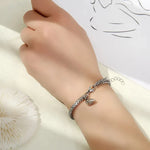 Load image into Gallery viewer, Simple Couples Cuban Magnetic Heart Bracelet Set