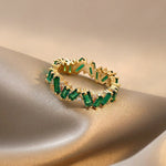 Load image into Gallery viewer, Staggering Baguette Crystal Rings