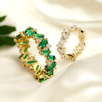 Load image into Gallery viewer, Staggering Baguette Crystal Rings