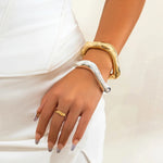 Load image into Gallery viewer, Statement Chunky Wave Bracelets