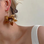 Load image into Gallery viewer, Statement Floral Hoop Earrings