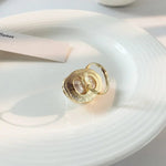 Load image into Gallery viewer, Statement Gold Accented Pearl Ring