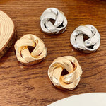 Load image into Gallery viewer, Statement Pretzel Spiral Twist Earrings