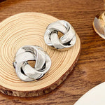 Load image into Gallery viewer, Statement Pretzel Spiral Twist Earrings