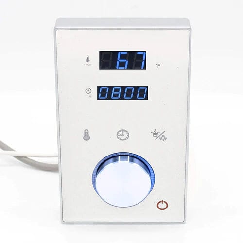 STEAM PLANET Steam Generators Steam Planet Superior Steam Shower Generator 6kW Dual Keypad DeLuxe System, Self Draining White Keypad- SPSSSG6DKDSSDWK