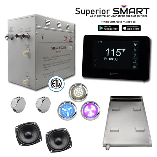 STEAM PLANET Steam Generators Steam planet WiFi Superior SMART Steam Shower Generator Kit 12kW- SP12T1DP