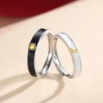 Load image into Gallery viewer, Sun & Moon Matching Couples Rings