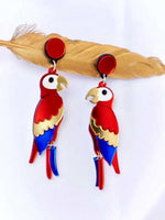 Load image into Gallery viewer, Yeganeh Parrot Earrings in Organic Acrylic