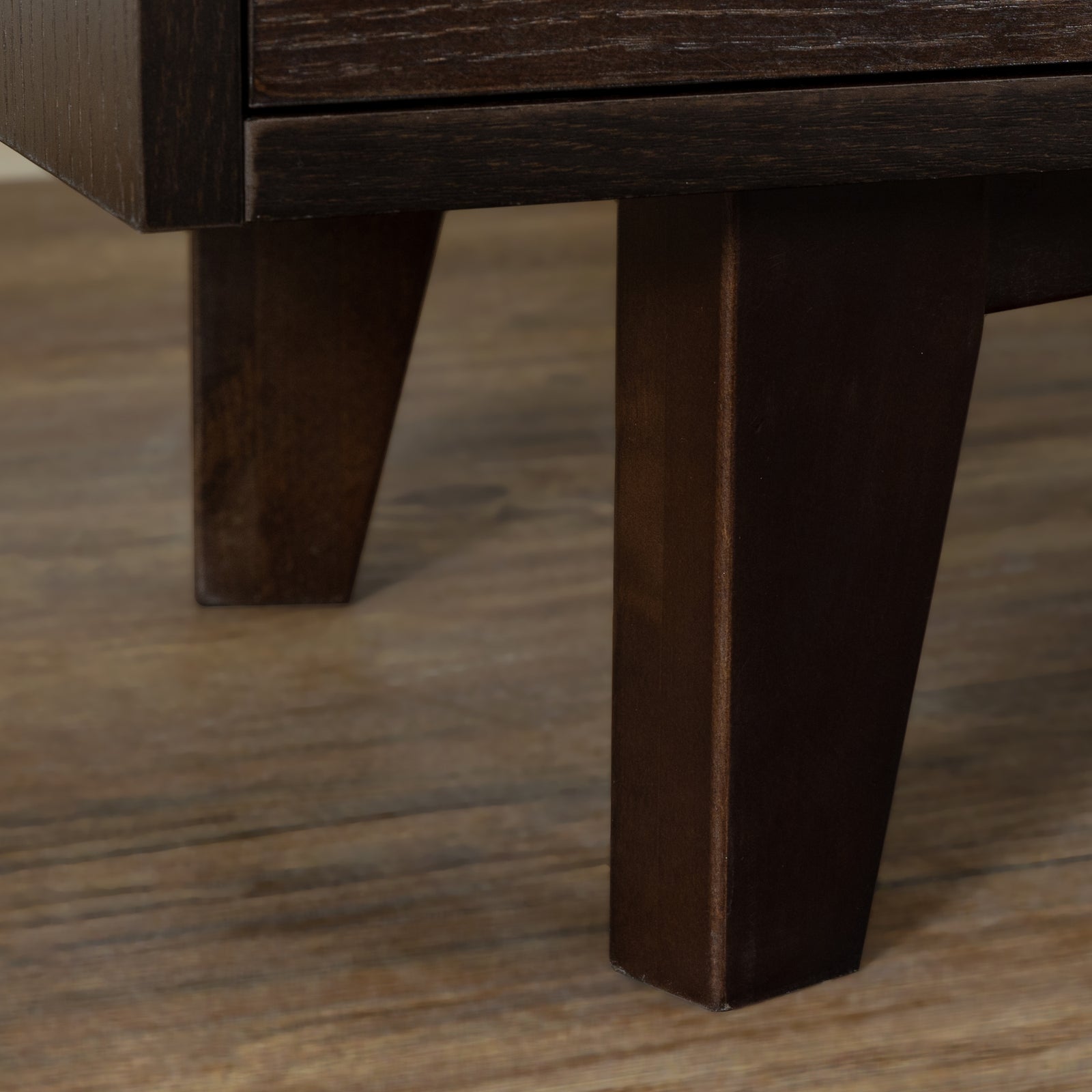 THE FURNITURE CO. Vanity Default Solid Wood Spray-Painted Dresser Buffet Tableware Cabinet With Retro Round Handle In Auburn