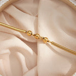 Load image into Gallery viewer, Thick Snake Chain Beaded Necklace and Bracelet