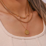 Load image into Gallery viewer, Thick Snake Chain Beaded Necklace and Bracelet