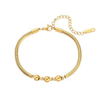 Load image into Gallery viewer, Thick Snake Chain Beaded Necklace and Bracelet
