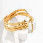 Load image into Gallery viewer, Triple Layer Stacked Chunky Choker Necklace