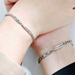 Load image into Gallery viewer, Twisted Name & Date Couples Bracelets