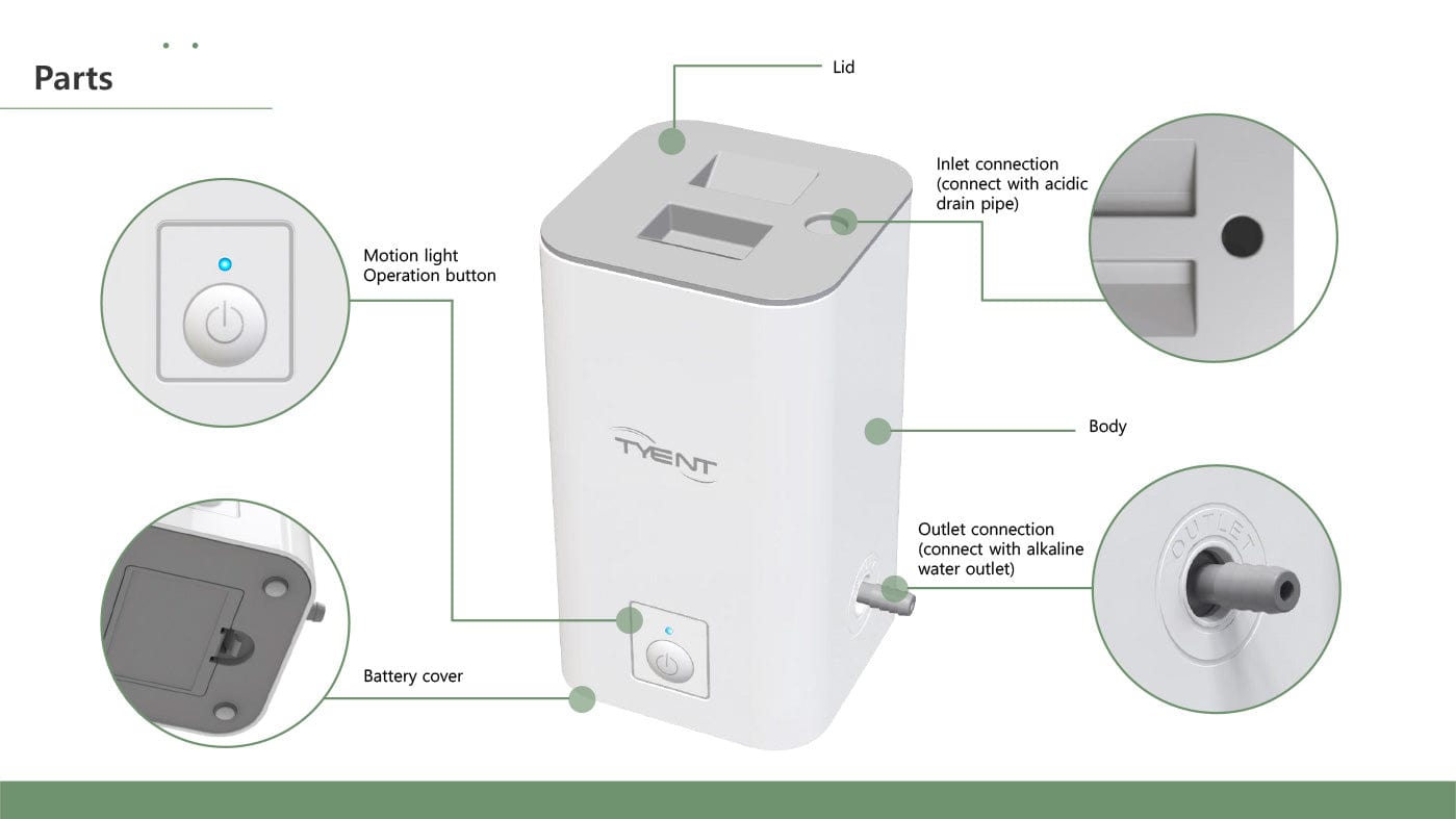 TYENT Ionizers Deep Cleaning Scale Remover