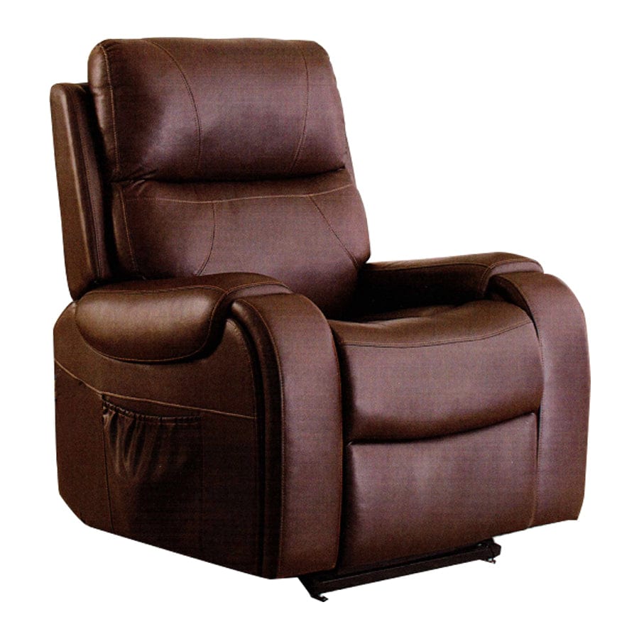 ULTRACOMFORT 3-Position Lift Chair Leather Cork UltraCozy UC671 by UltraComfortMedium Zero Gravity Power Recliner