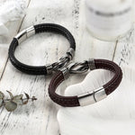 Load image into Gallery viewer, Unisex Eternal Love Knot Leather Bracelet