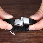 Load image into Gallery viewer, Unisex Eternal Love Knot Leather Bracelet