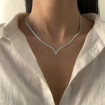 Load image into Gallery viewer, V Taper Herringbone Necklace