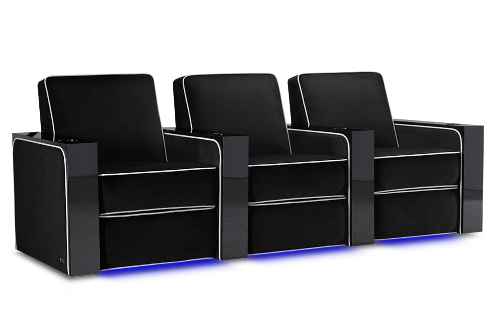 Valencia Home Theater Seating Home Theater Seating Parisian Velour Home Theater Seating with Cup Holder & USB Port