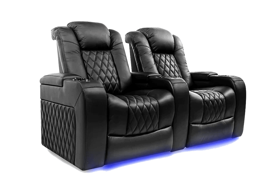 Valencia Home Theater Seating Home Theater Seating Tuscany Leather Home Theater Seating with Power Headrest & Cup Holder