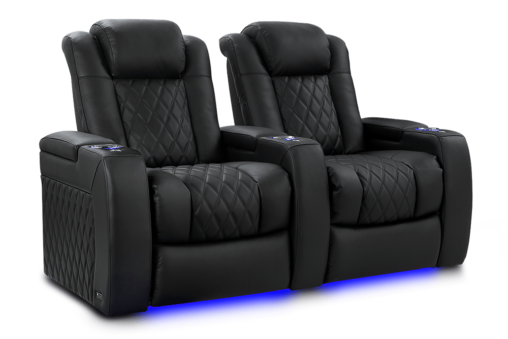 Valencia Home Theater Seating Home Theater Seating Tuscany Luxury Leather Home Theater Seating with Power Headrest & Cup Holder