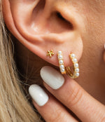 Load image into Gallery viewer, Monica Mini Flower Stud Earrings