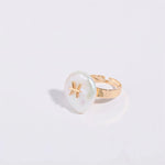 Load image into Gallery viewer, Zodiac Sign Large Pearl Statement Ring