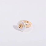 Load image into Gallery viewer, Zodiac Sign Large Pearl Statement Ring