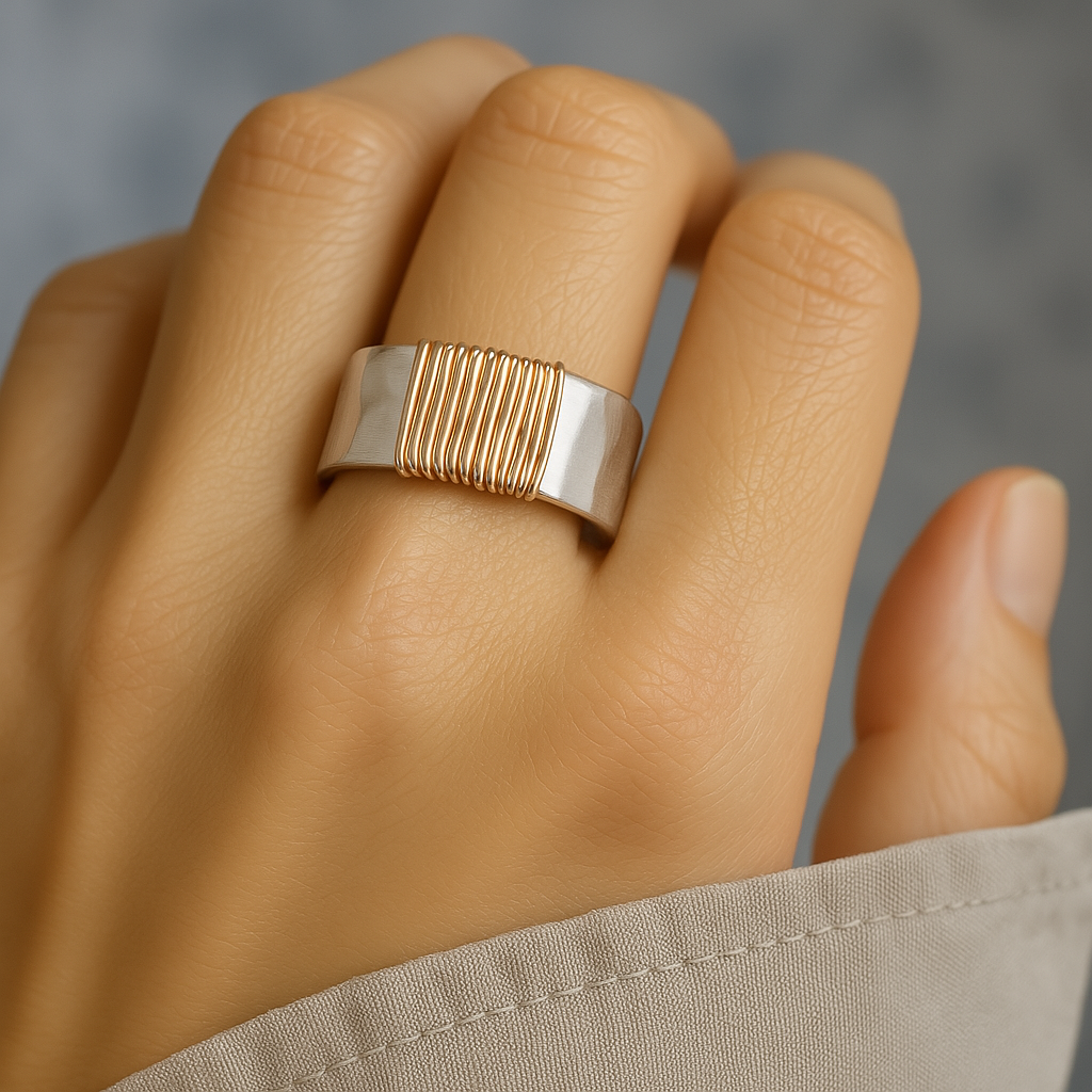 Luxurious Vintage Statement Ring in Gold