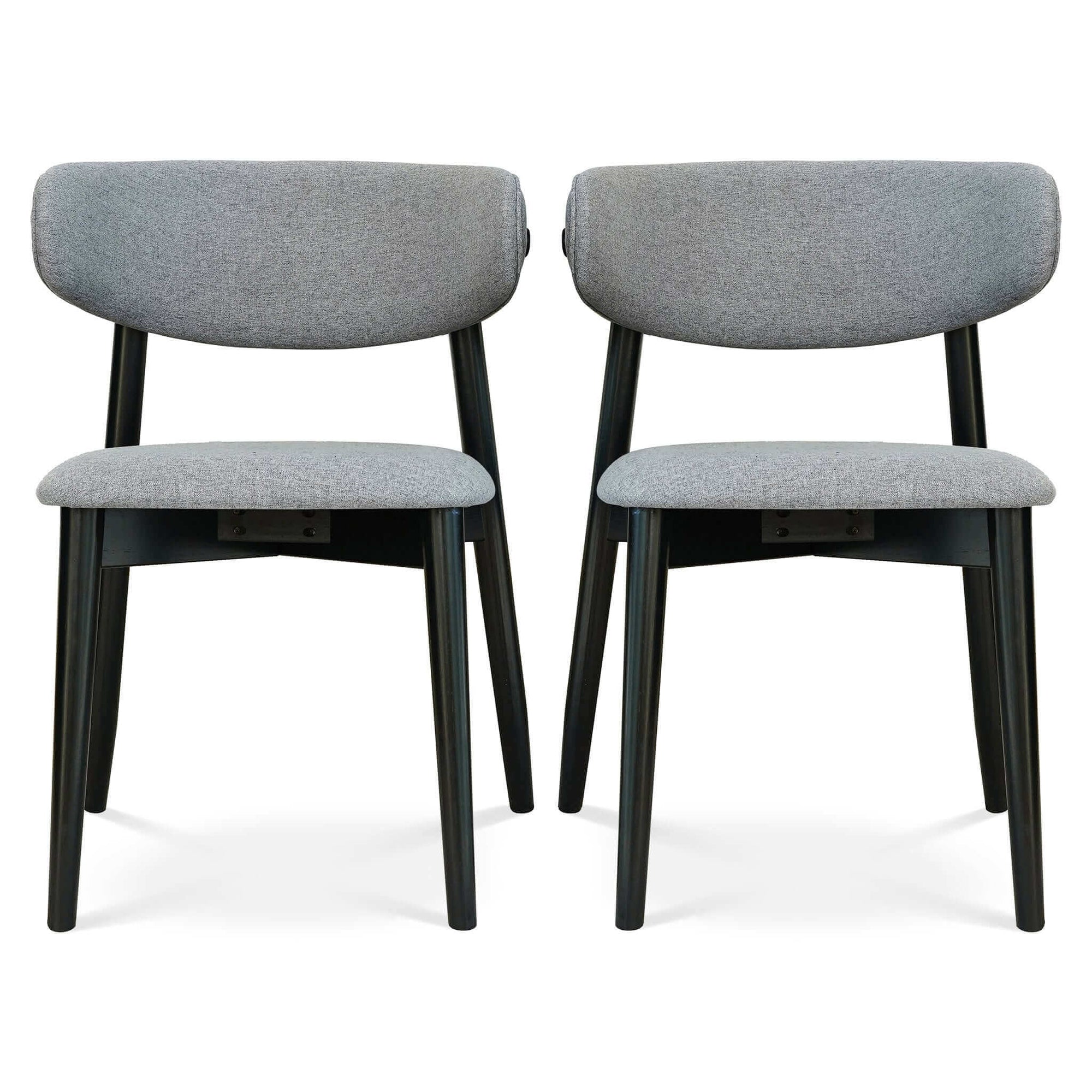 Elegant Grey Fabric Dining Chairs for Dining Spaces