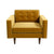 Luxury Gold Velvet Lounge Chair for Elegant Living Spaces