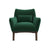 Luxury Dark Green Velvet Armchair for Stylish Living Spaces