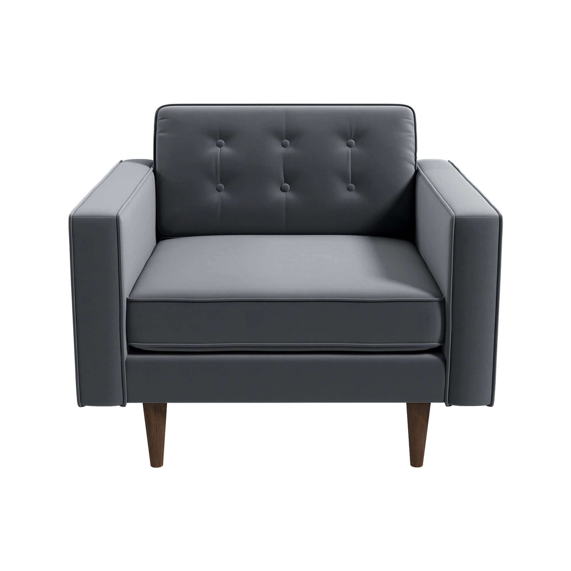 Elegant Grey Velvet Lounge Chair for Stylish Living Spaces