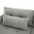 Khartoum Sectional Sofa with Movable Ottoman in Grey Chenille