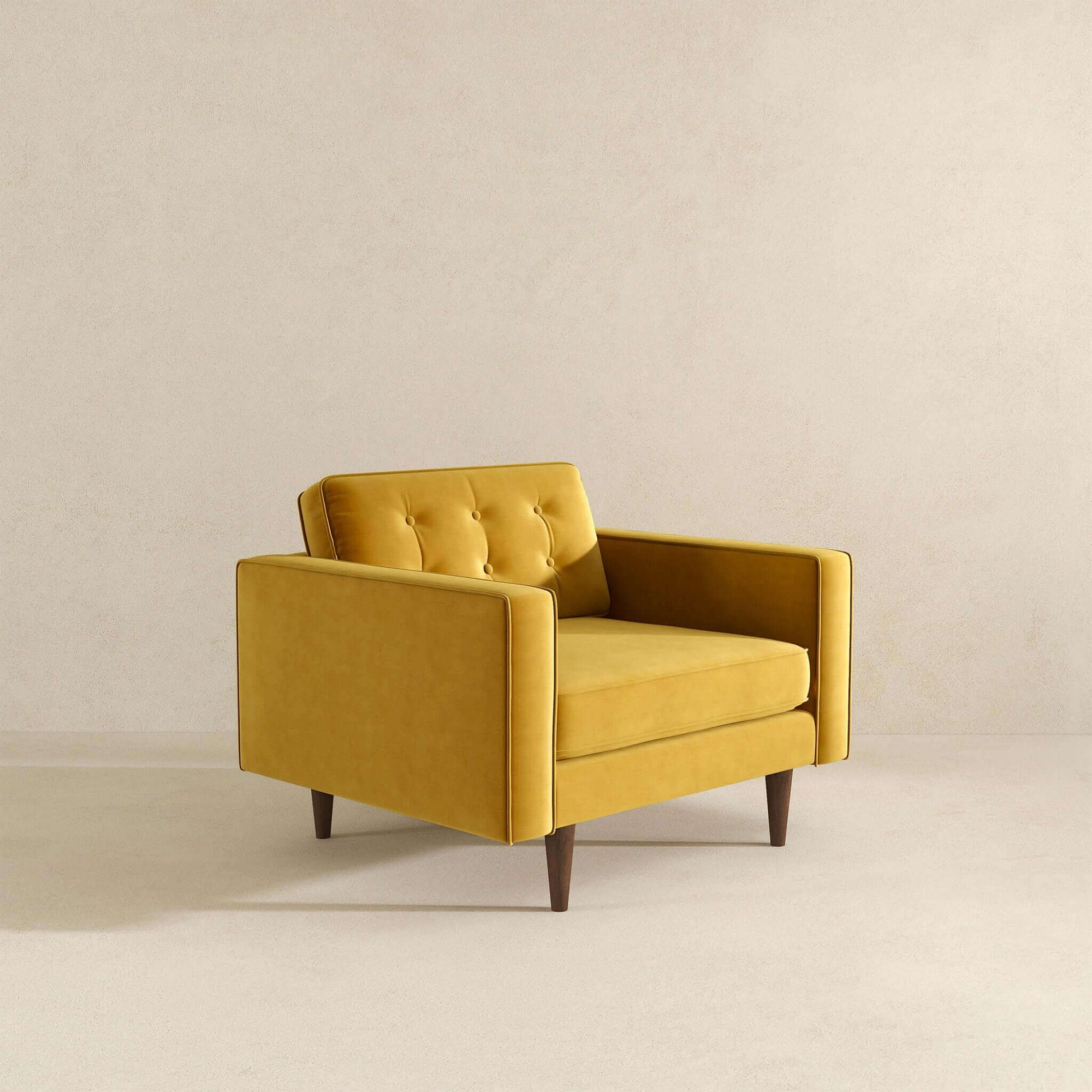 Luxury Gold Velvet Lounge Chair for Elegant Living Spaces