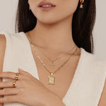 Load image into Gallery viewer, 14k Initial Necklace + FREE Cross Necklace

