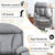 Electric Power Lift Recliner Chair for Seniors - Light Gray Fabric, Remote Control, Side Pocket, Ideal for Elderly Comfort