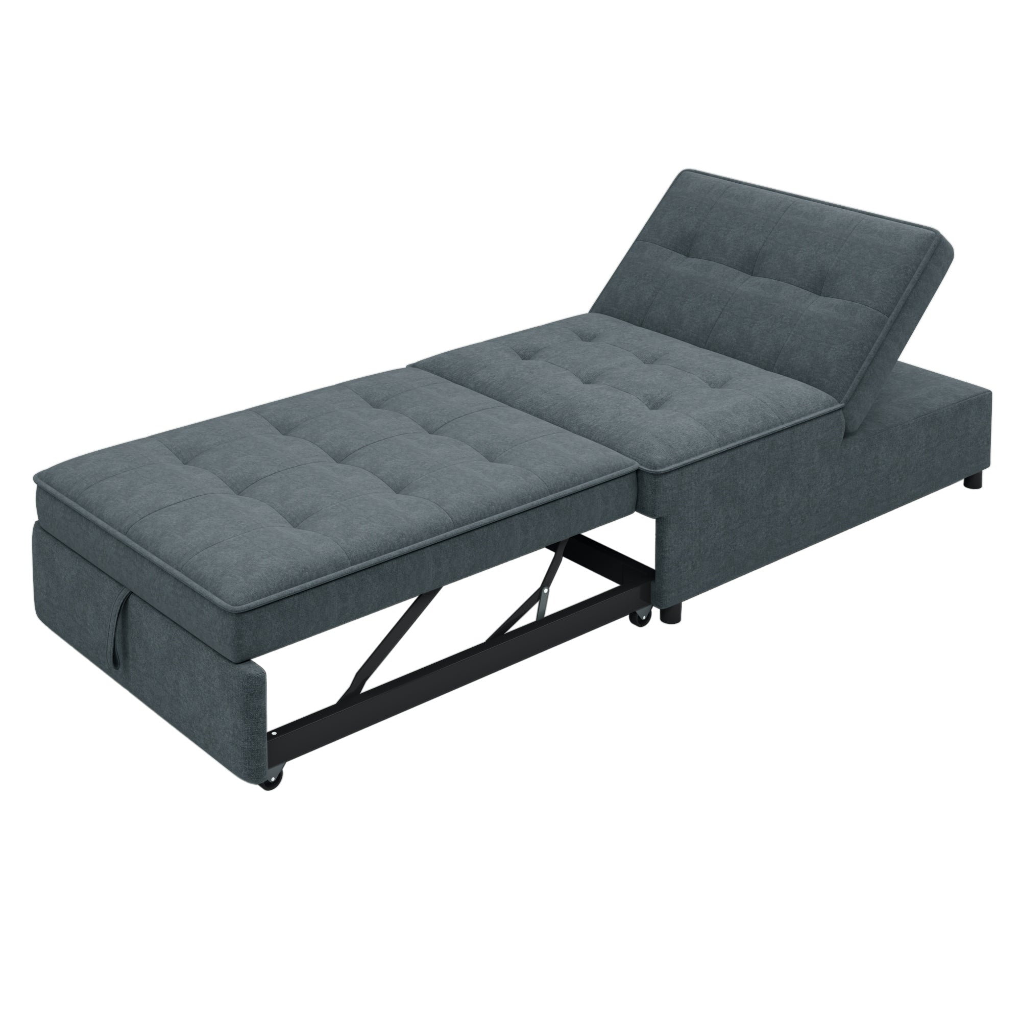 Dark Blue 4-in-1 Sofa Bed Chair