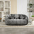 Gray Chenille Bean Shape 2-Seater Lazy Sofa