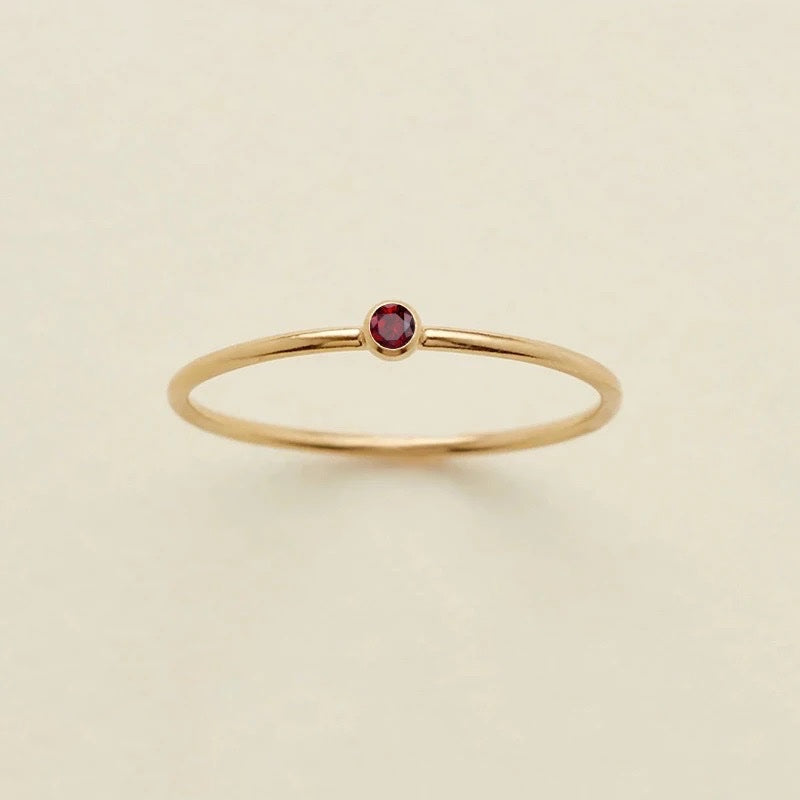 Dainty Treasure Birthstone Ring