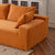 Dakar 4-Seat Minimalist Modular Sofa in Orange