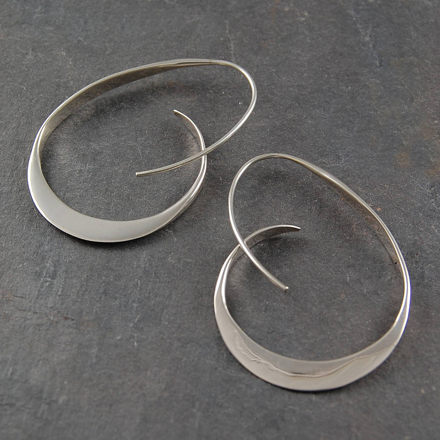 Elegant Spiral Drop Earrings