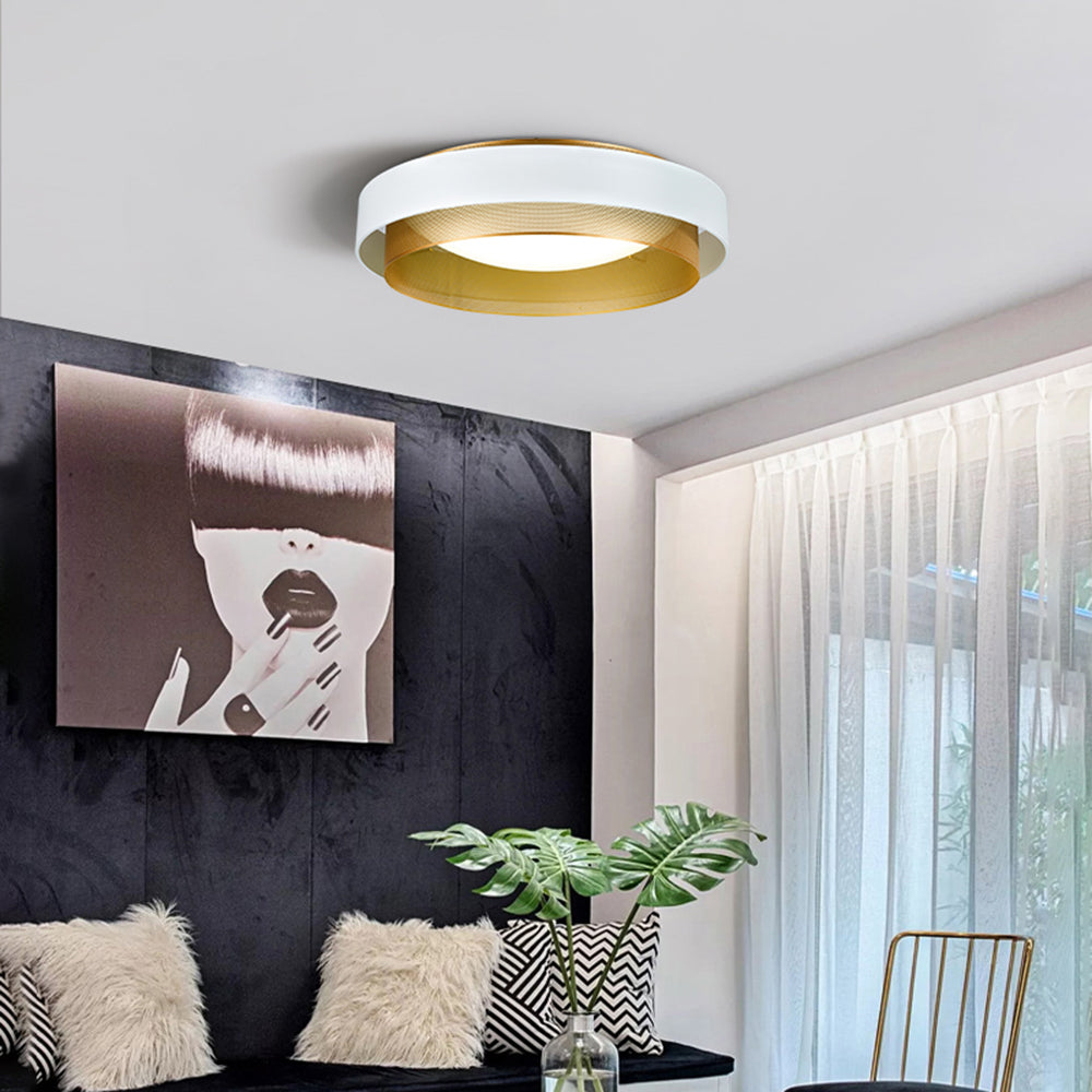 Flush Mount Ceiling Light with Acrylic Shade