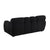 Black Boucle Rolled Arm Marshmallow Sofa