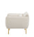 Oversized Beige Velveta Armchair