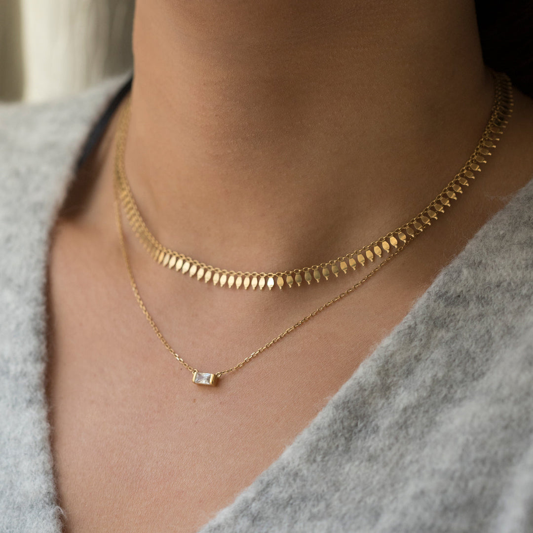 Amere Baguette Necklace