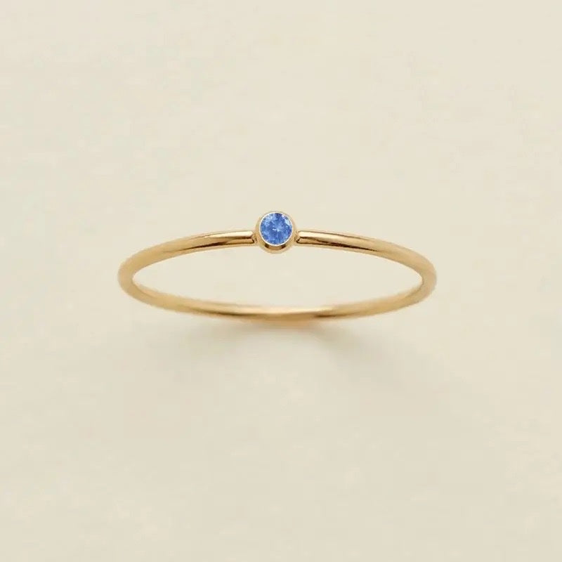 Dainty Treasure Birthstone Ring