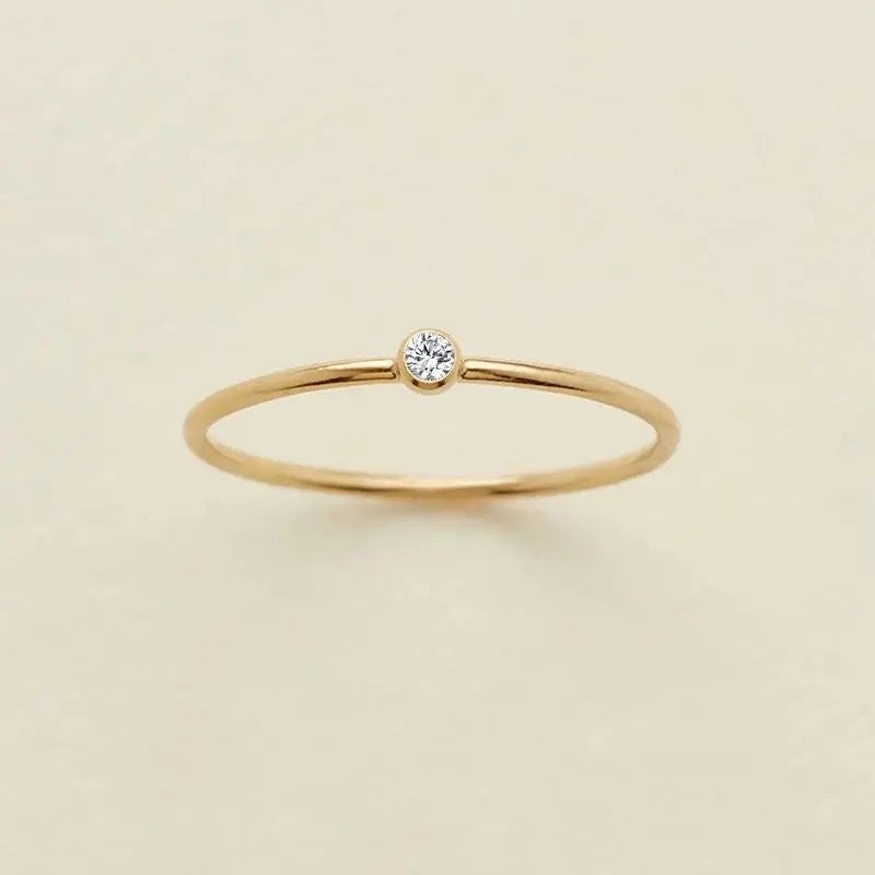 Dainty Treasure Birthstone Ring