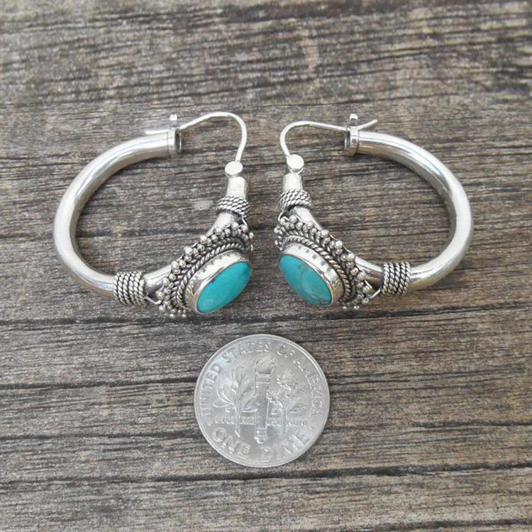 Romantic Turquoise Vintage Earrings